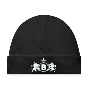 Kaiserliches B-Wappen mit Löwenkrone - Baby Premium Organic Mütze - Schwarz - Vorne