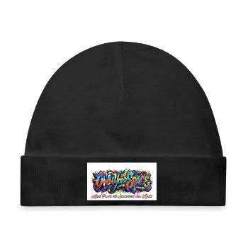 Eigener Raum Graffiti Kunst - Baby Premium Organic Mütze - Schwarz - Vorne