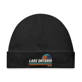 Lake Ontario EST 1656  - Baby Premium Organic Mütze - Schwarz - Vorne
