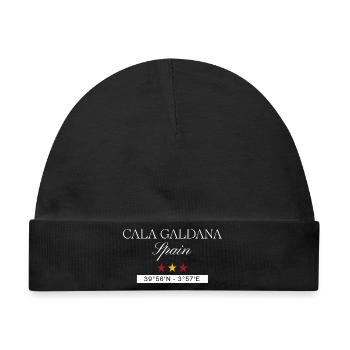 Cala Galdana Spanien Souvenir Reise minimalistisch - Baby Premium Organic Mütze - Schwarz - Vorne