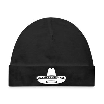 Mexikanerhut Mexiko Geschenk  - Baby Premium Organic Mütze - Schwarz - Vorne