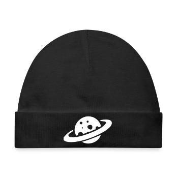 Saturn - Baby Premium Organic Mütze - Schwarz - Vorne