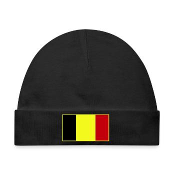 Anpassbare dreifarbige Flagge - Baby Premium Organic Mütze - Schwarz - Vorne