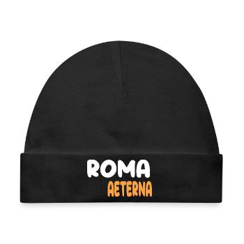 Roma Aeterna - Baby Premium Organic Mütze - Schwarz - Vorne