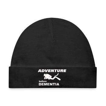 DIVING ADVENTURE - Baby Premium Organic Mütze - Schwarz - Vorne