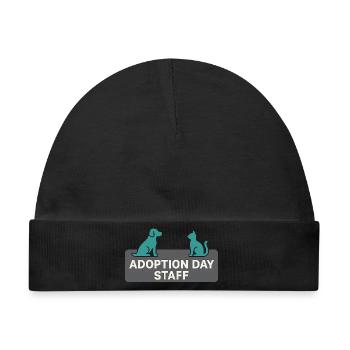 Adoptionstag-haustierrettungs-tierheim - Baby Premium Organic Mütze - Schwarz - Vorne