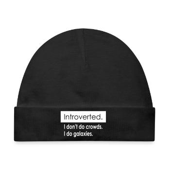 Introvertierte Zitate - Baby Premium Organic Mütze - Schwarz - Vorne