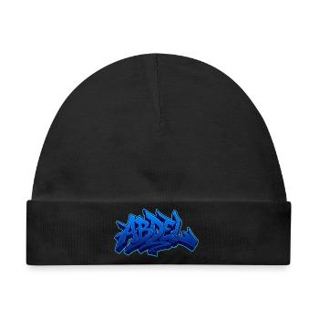 Graffiti Name Abdel ideales druckbares Geschenk - Baby Premium Organic Mütze - Schwarz - Vorne