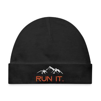 Ultra Running – Lauf es! - Baby Premium Organic Mütze - Schwarz - Vorne