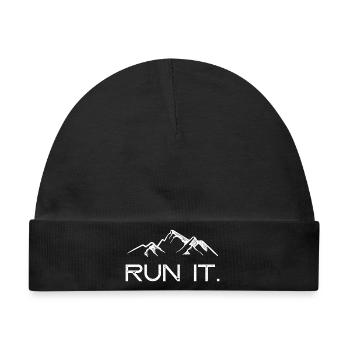 Ultra Running – Lauf es! - Baby Premium Organic Mütze - Schwarz - Vorne