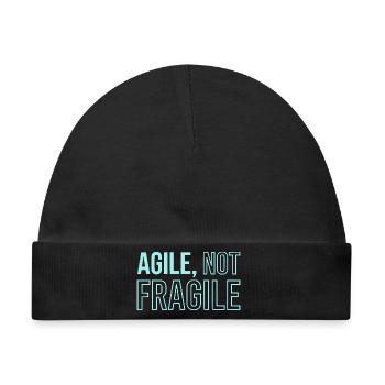 Agile Development, Scrum Coach Shirt  - Baby Premium Organic Mütze - Schwarz - Vorne