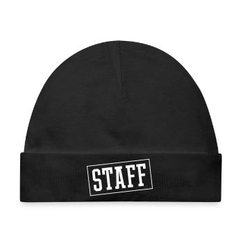 Staff - Baby Premium Organic Mütze - Schwarz - Vorne