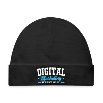 Digital Marketing Manager - Baby Premium Organic Mütze - Schwarz - Vorne