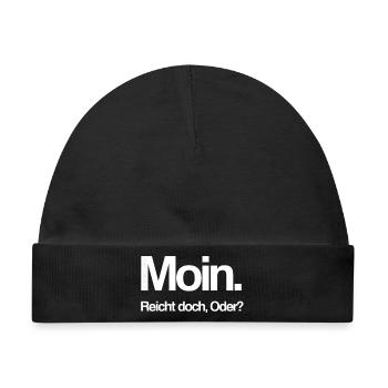 Moin - Baby Premium Organic Mütze - Schwarz - Vorne