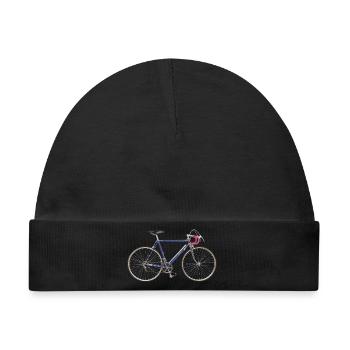 Rennrad 50er Jahre - Baby Premium Organic Mütze - Schwarz - Vorne