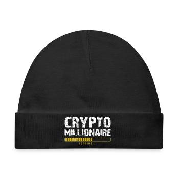 Krypto-Millionär - Baby Premium Organic Mütze - Schwarz - Vorne