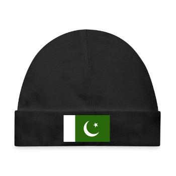 Pakistan National Flagge - Baby Premium Organic Mütze - Schwarz - Vorne
