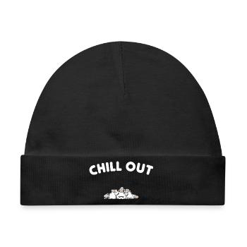 Chill out - Baby Premium Organic Mütze - Schwarz - Vorne