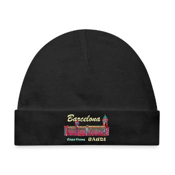 Barcelona, A. Gaudí, Casa Vicens, Spanien - Baby Premium Organic Mütze - Schwarz - Vorne