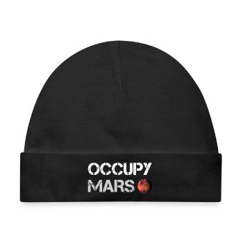Occupy Mars (Space-X) - Baby Premium Organic Mütze - Schwarz - Vorne