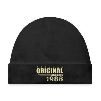 1988 Geburtstag 1988 - Baby Premium Organic Mütze - Schwarz - Vorne