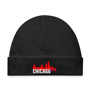 Chicago Blues - Baby Premium Organic Mütze - Schwarz - Vorne