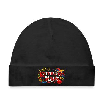 Karnevalsmaus Geschenk - Für Köln Fans - Baby Premium Organic Mütze - Schwarz - Vorne