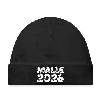 Malle 2026 - Baby Premium Organic Mütze - Schwarz - Vorne