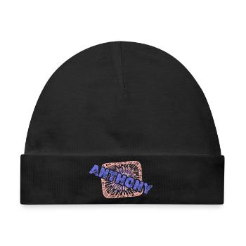 Anthony - Baby Premium Organic Mütze - Schwarz - Vorne