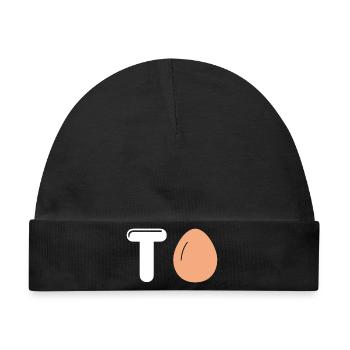 T'Oeuf = Party-Outfit Tekno Tribe Acid Abend-Outfit - Baby Premium Organic Mütze - Schwarz - Vorne