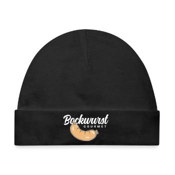 Bockwurst Gourmet - Baby Premium Organic Mütze - Schwarz - Vorne