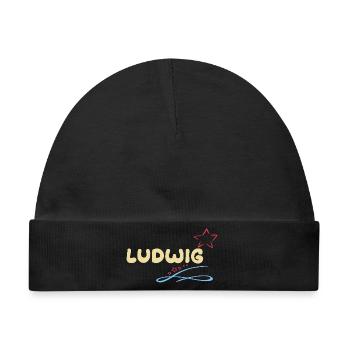 Ludwig - Baby Premium Organic Mütze - Schwarz - Vorne