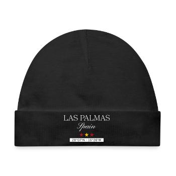 Las Palmas de Gran Canaria Spanien Souvenir Reise - Baby Premium Organic Mütze - Schwarz - Vorne