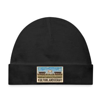 Fussball - Kulturlandschaft - Baby Premium Organic Mütze - Schwarz - Vorne