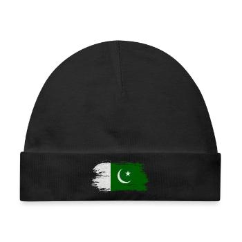 Pakistan Flagge - Baby Premium Organic Mütze - Schwarz - Vorne