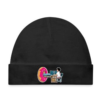 Geschenk Manip Radio Scanner Irm Donut Radiologie - Baby Premium Organic Mütze - Schwarz - Vorne