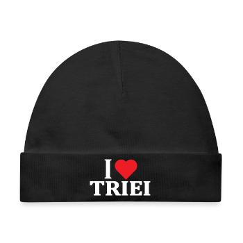 T-Shirt Io amo Triei T-Shirt Geschenk Sardinien - Baby Premium Organic Mütze - Schwarz - Vorne