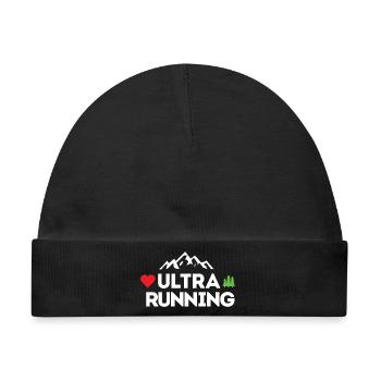 Ultra Running – Meine Liebe - Baby Premium Organic Mütze - Schwarz - Vorne