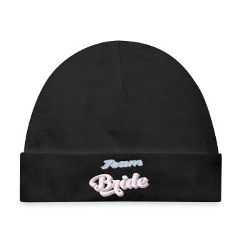 Braut-Team team bride Junggesellinnenparty - Baby Premium Organic Mütze - Schwarz - Vorne