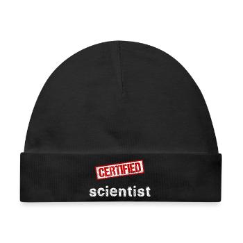 Wissenschaftler - Baby Premium Organic Mütze - Schwarz - Vorne