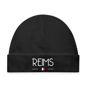 Reims - Baby Premium Organic Mütze - Schwarz - Vorne
