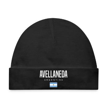 Avellaneda Argentinien Argentinier - Baby Premium Organic Mütze - Schwarz - Vorne