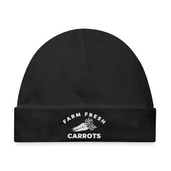 Farm Fresh Carrots - Baby Premium Organic Mütze - Schwarz - Vorne