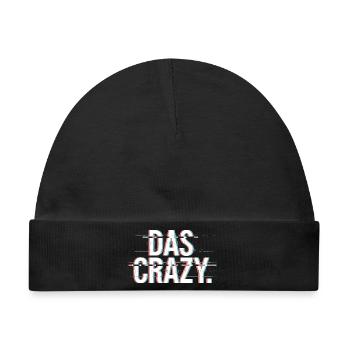 Das Crazy Jugendsprache Insider Meme Cool Verrückt - Baby Premium Organic Mütze - Schwarz - Vorne