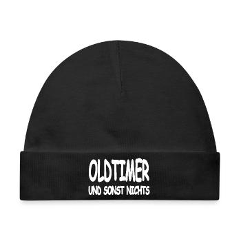 Oldtimer - Baby Premium Organic Mütze - Schwarz - Vorne