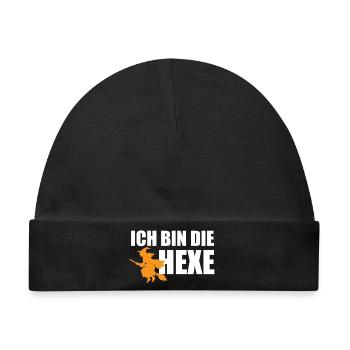 Ich bin die Hexe lustiges Faschingspartner-Kostüm  - Baby Premium Organic Mütze - Schwarz - Vorne