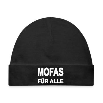 Mofa - Baby Premium Organic Mütze - Schwarz - Vorne