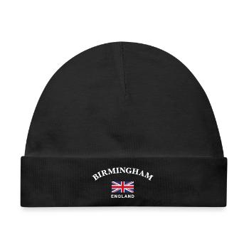 Birmingham, England - Baby Premium Organic Mütze - Schwarz - Vorne