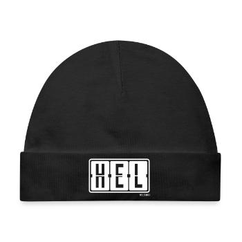 Helsinki HEL , City Souvenir T-Shirt, Hoodie, Cap - Baby Premium Organic Mütze - Schwarz - Vorne