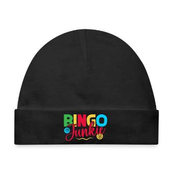 Bingo Game Bingo Junkie Bingo - Baby Premium Organic Mütze - Schwarz - Vorne